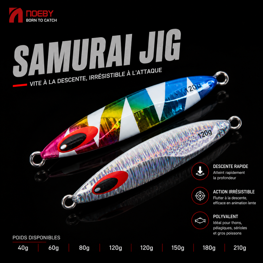 Samurai Jig Noeby – Slow jig pêche verticale